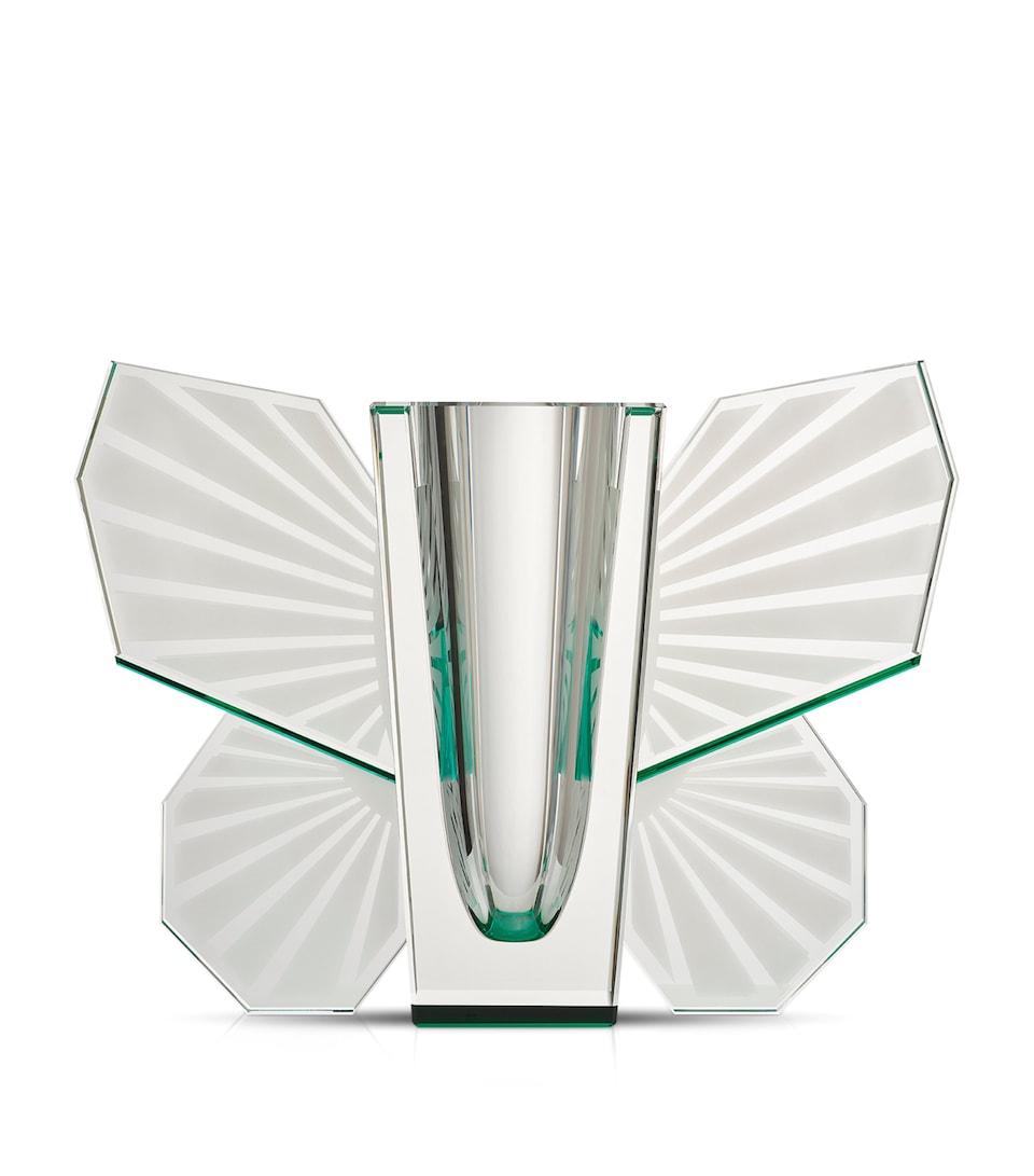 Reflections Copenhagen Crystal Claire Vase (38cm) Clear, Deep Green