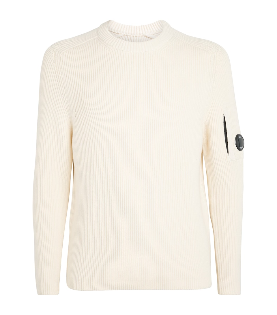 Cotton-Blend Ribbed Sweatshirt