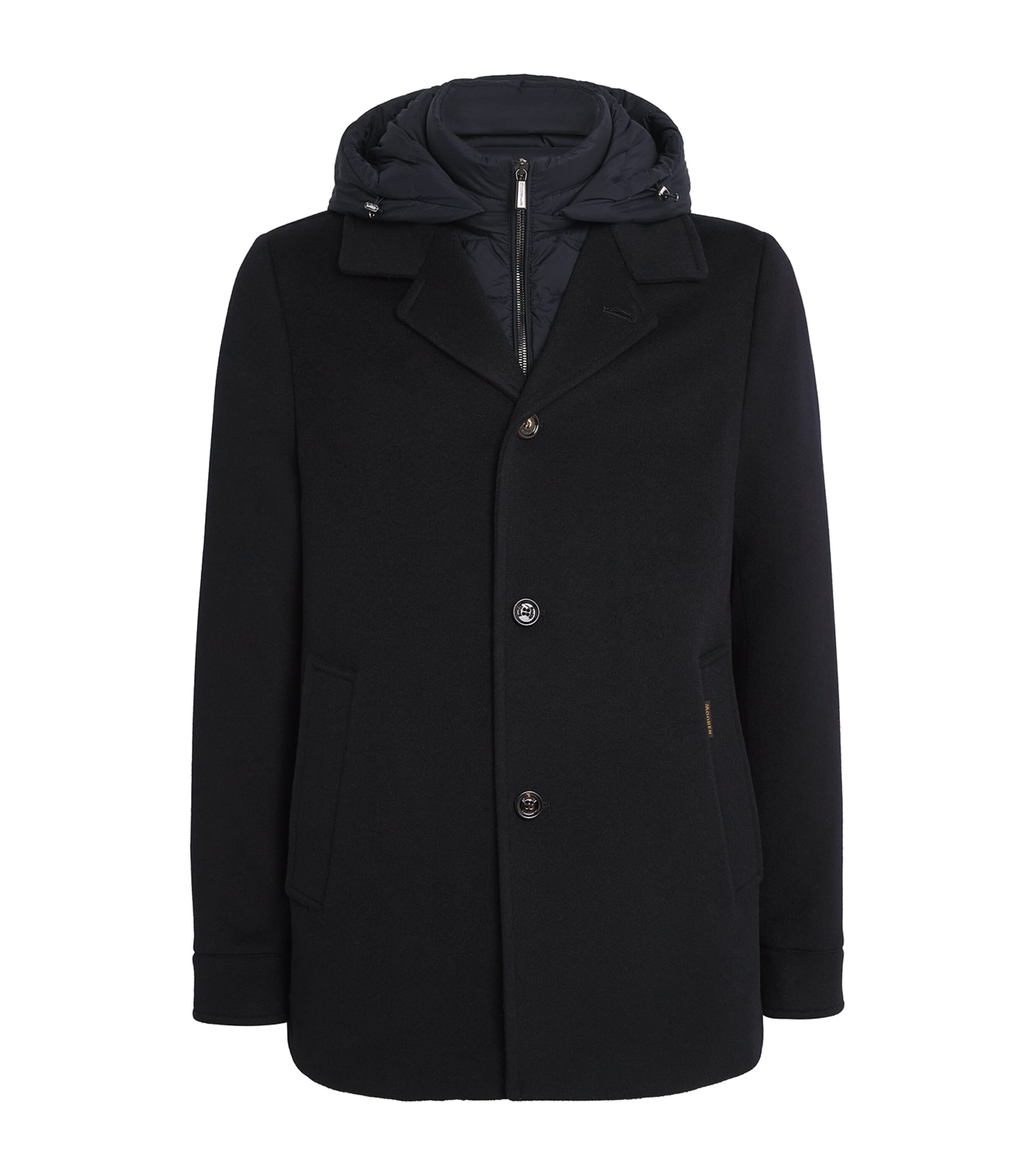 Moorer Mens Hybrid Coat Navy