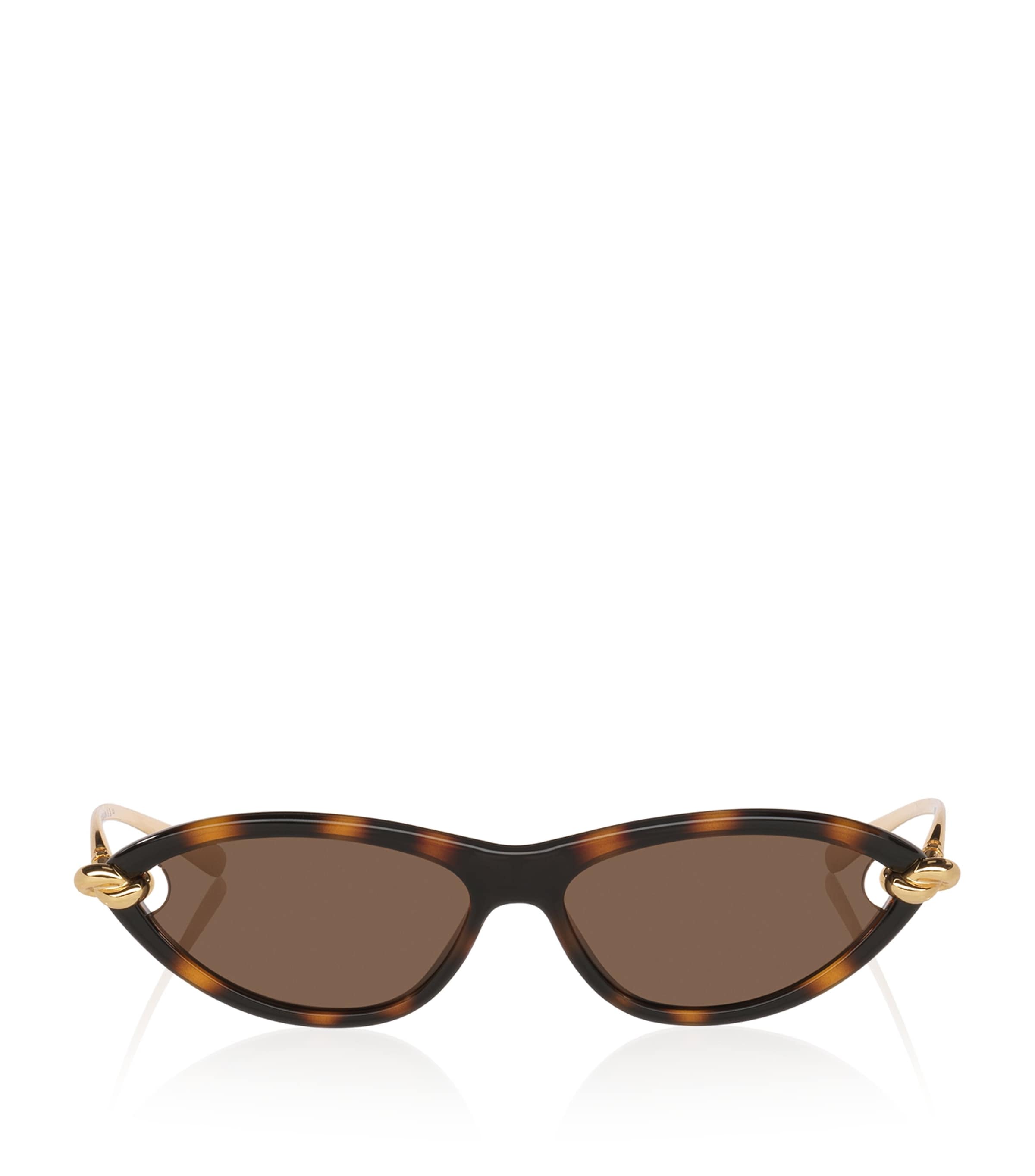 Bottega Veneta Tortoiseshell Cat Eye Sunglasses