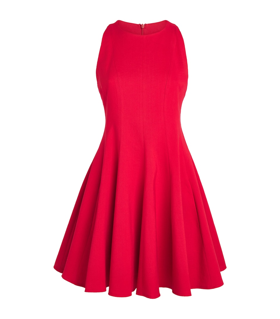 Linen-Blend Mini Dress