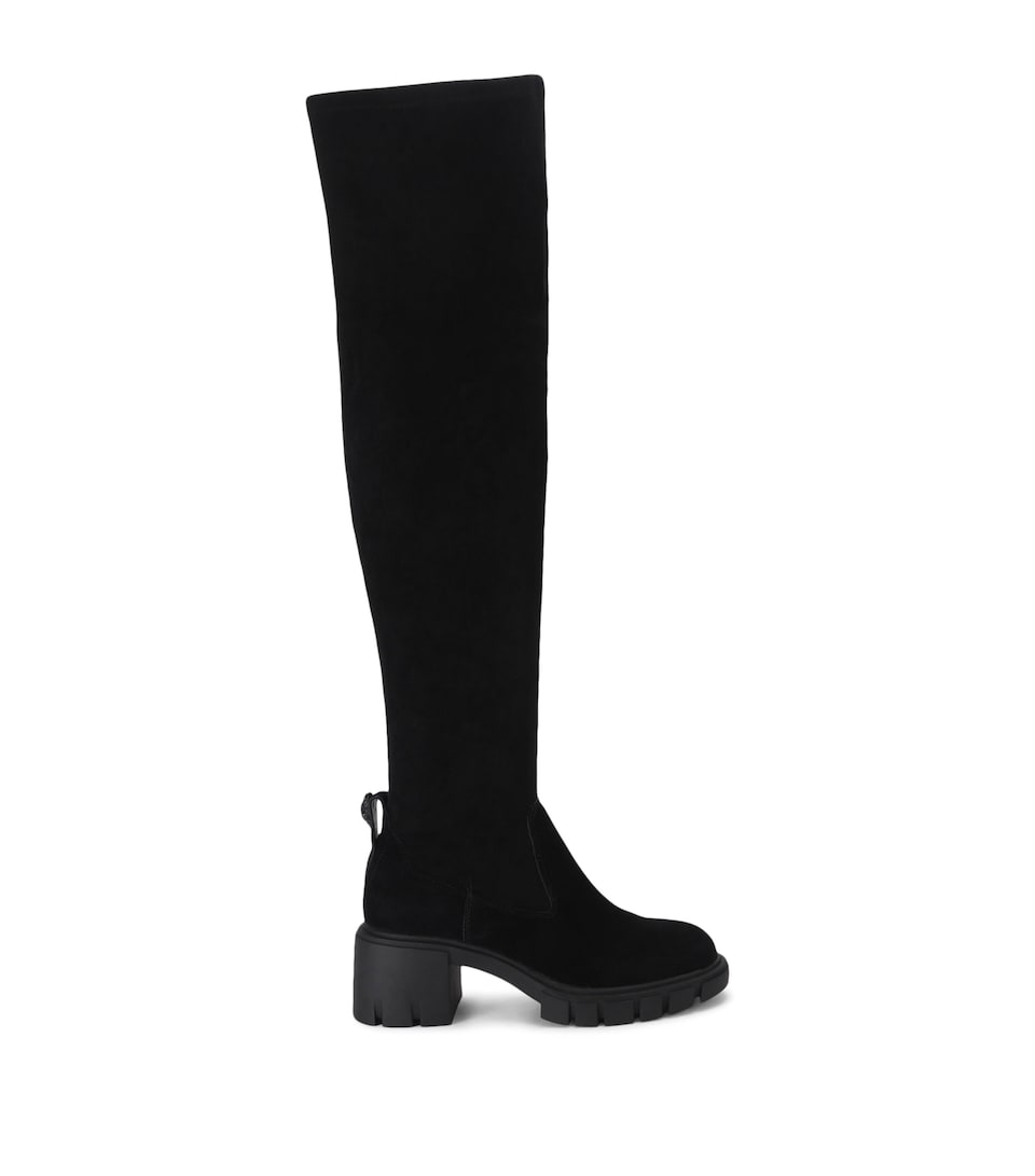 Kurt Geiger London Suede Clarence Over-The-Knee Boots Black