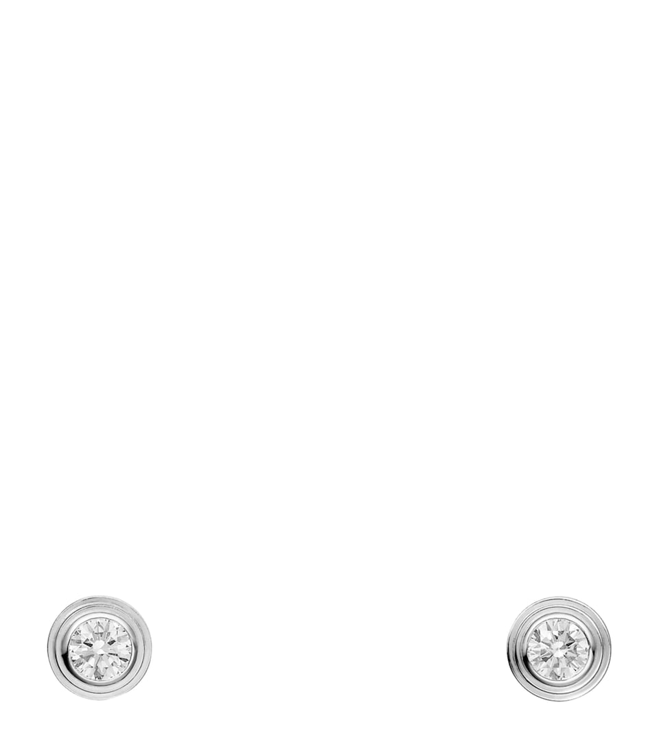 White Gold and Diamond Cartier d'Amour Earrings