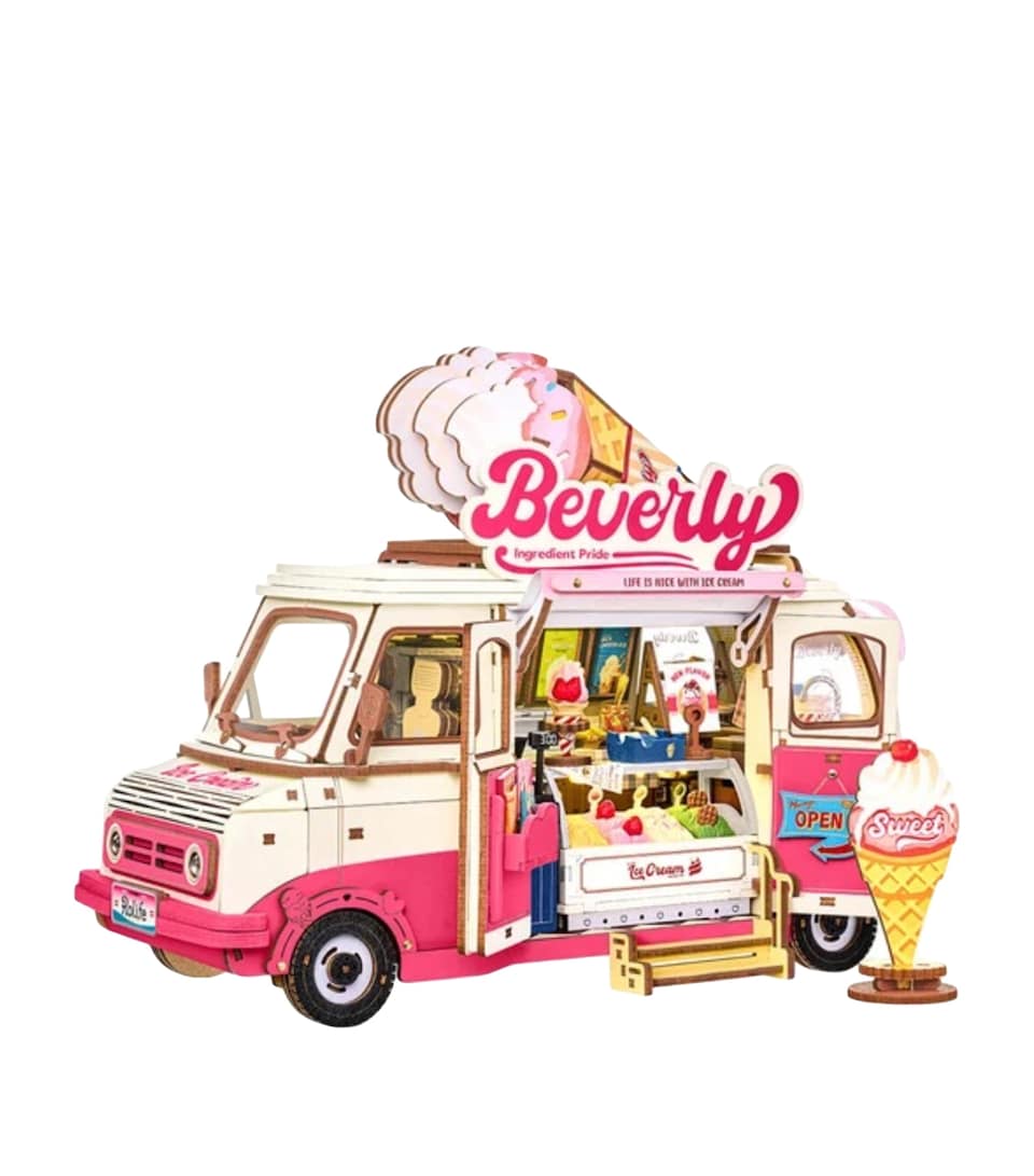 Robotime Rolife Beverly's Ice Cream Truck 3D Wooden Puzzle
