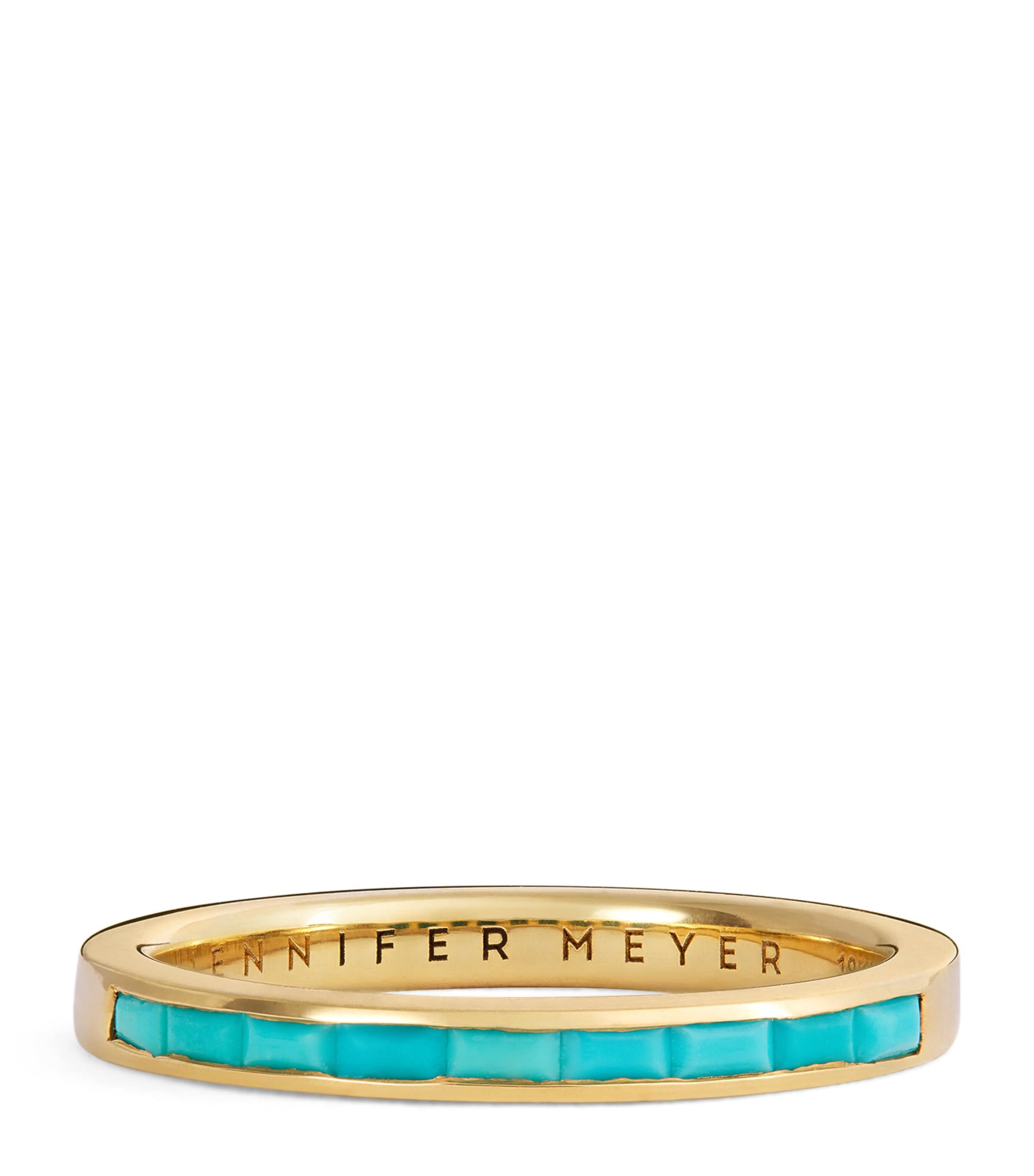 Yellow Gold and Turquoise Edith Ring