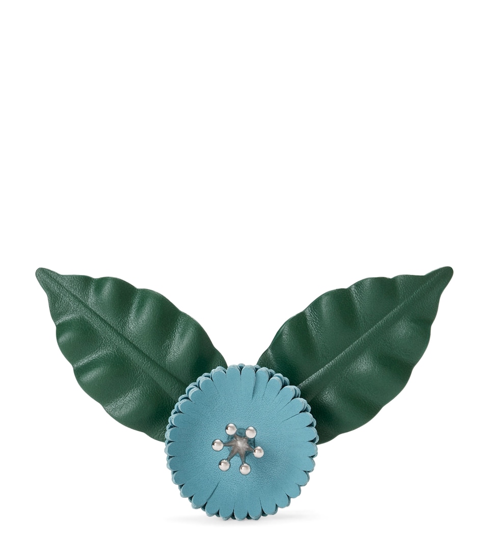 LOEWE x Paula’s Ibiza Leather Flower Pistil Pin Blue