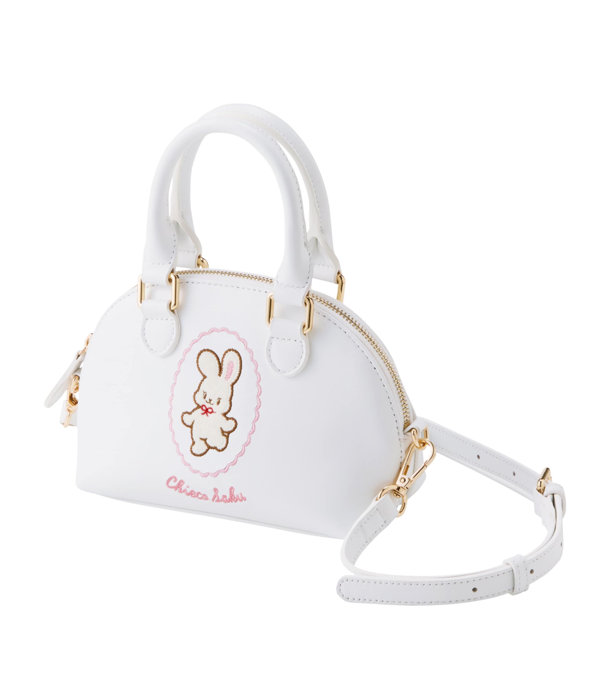 Miki House Leather Chieco Saku Top-Handle Bag