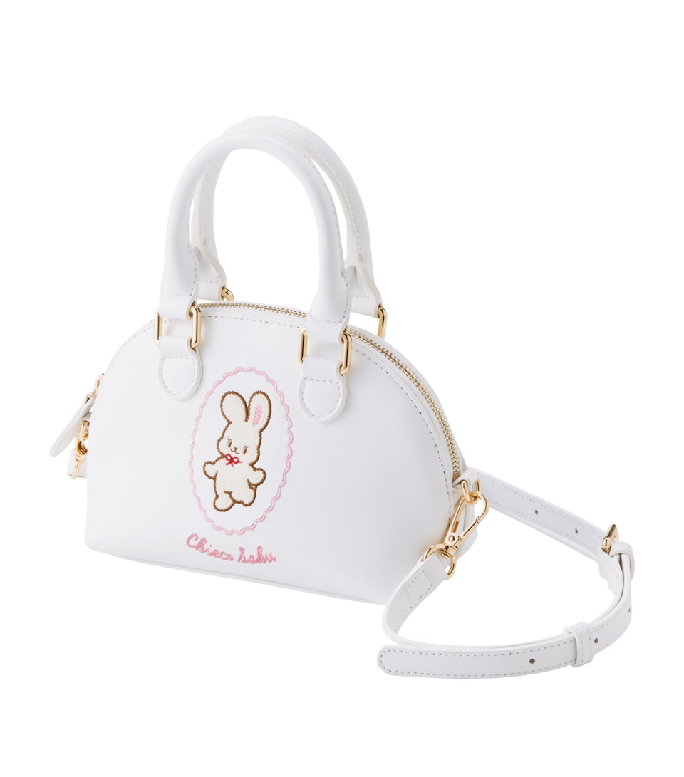 Miki House Leather Chieco Saku Top-Handle Bag