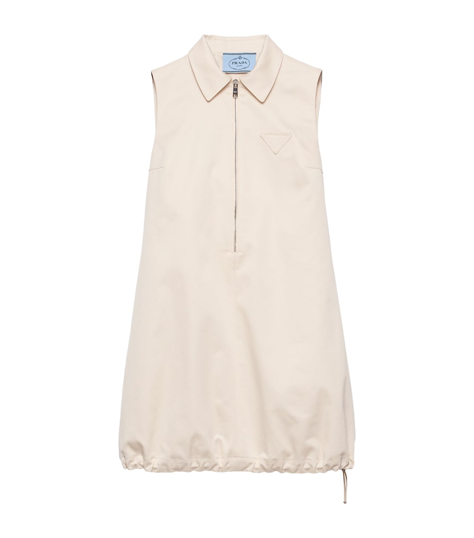 Chino Zipped Mini Dress