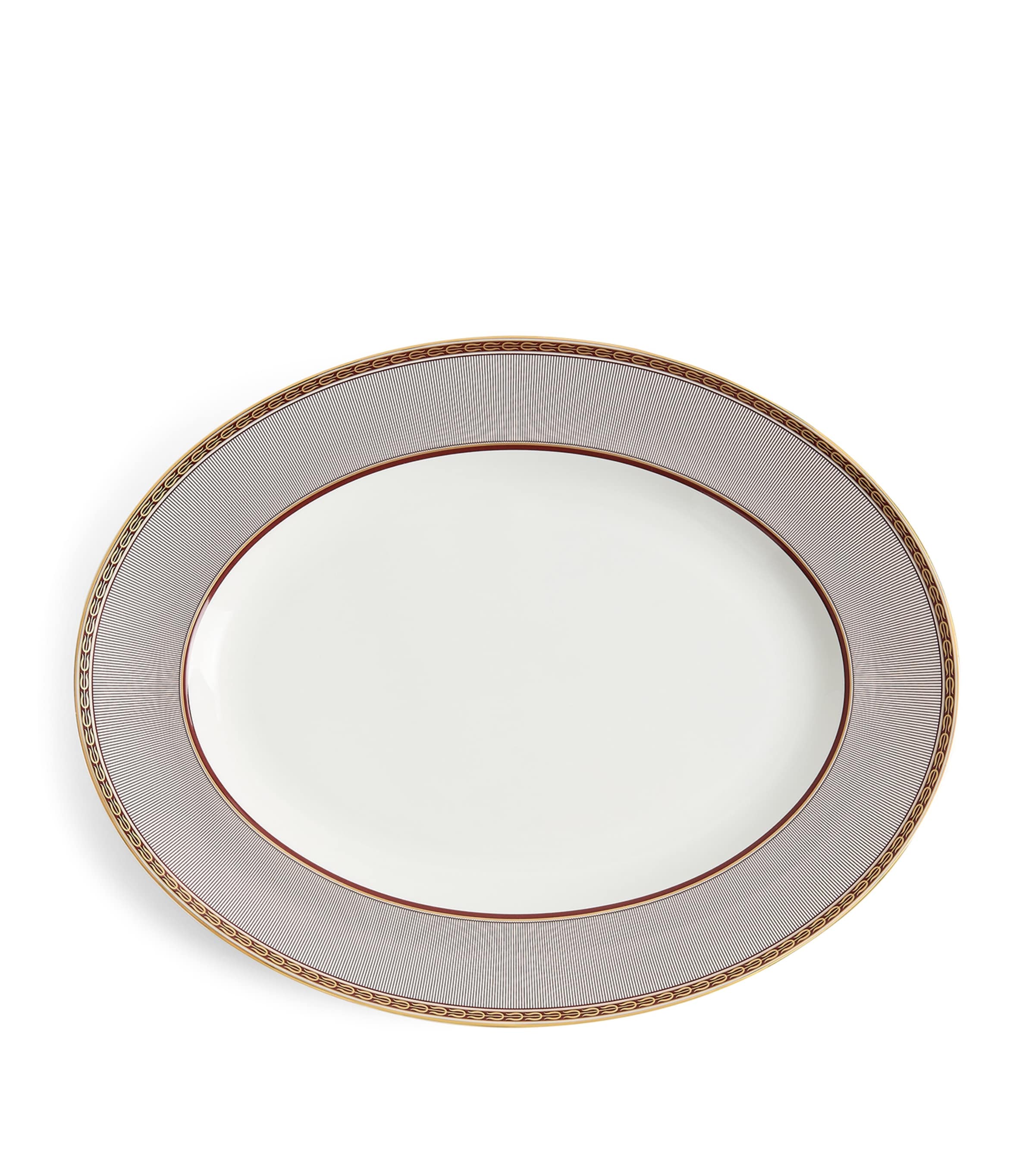 Wedgwood Red Splendour Oval Platter (35cm) Red