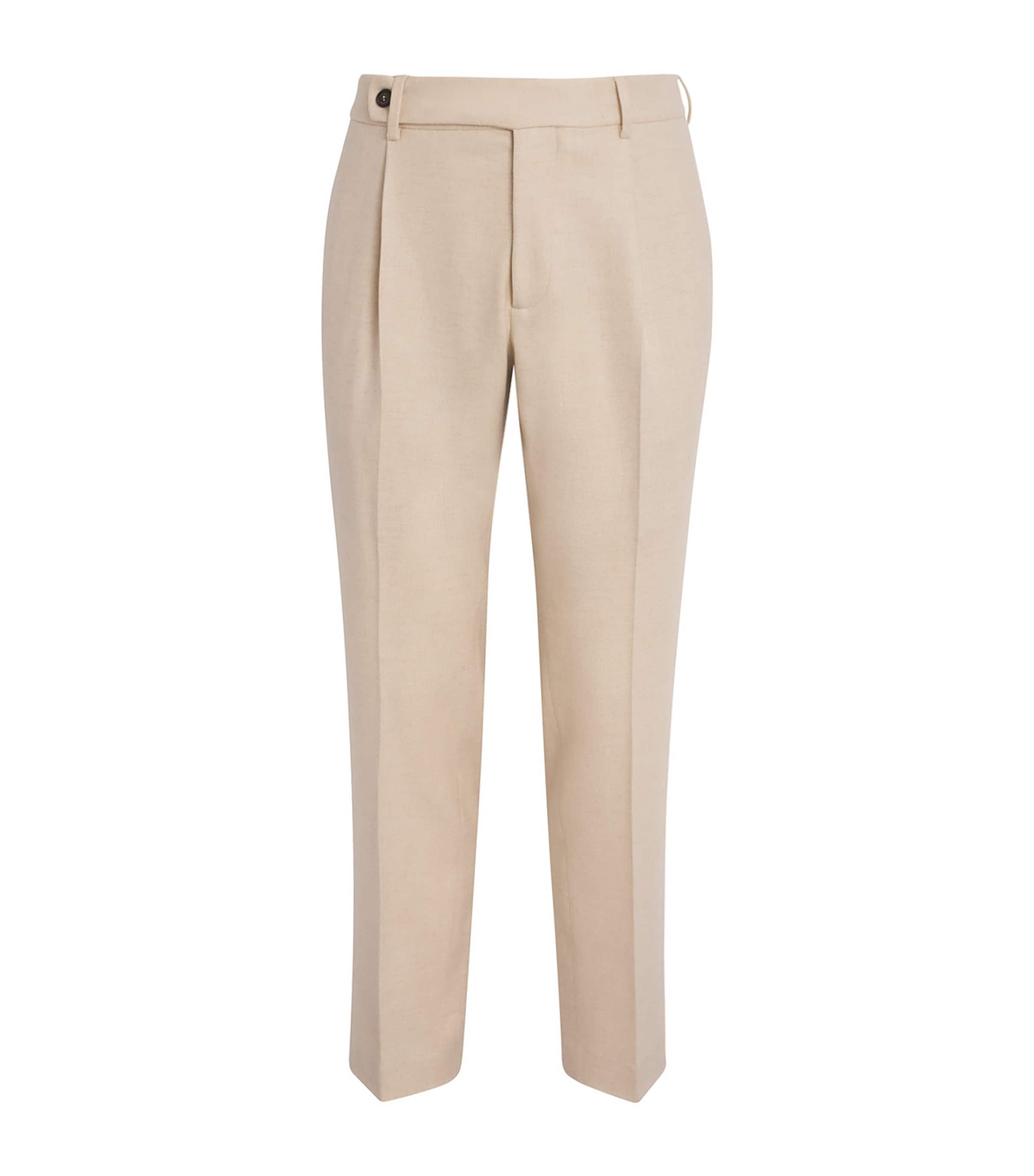 Cashmere Straight Trousers