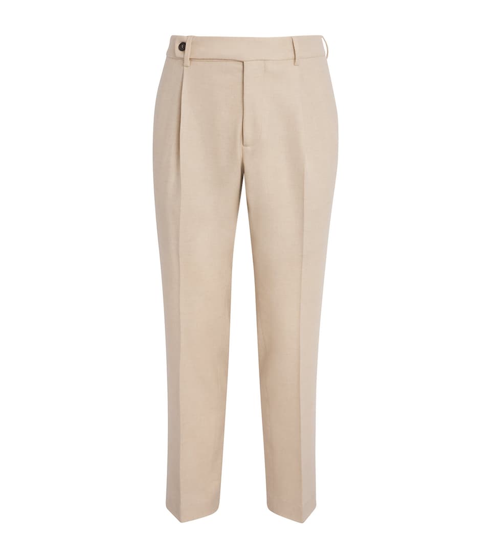 Cashmere Straight Trousers