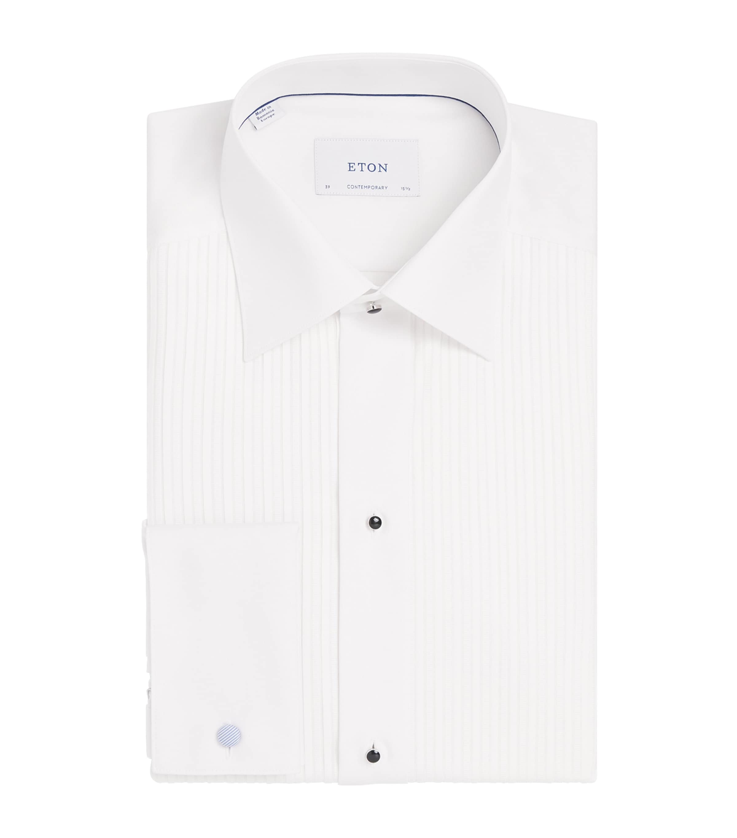 Plissé-Front Contemporary Fit Shirt