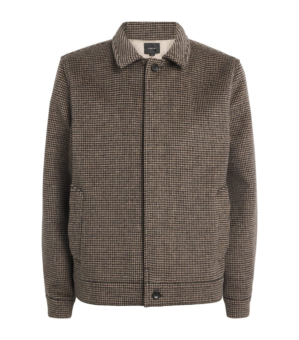 Houndstooth Bomber Jacket