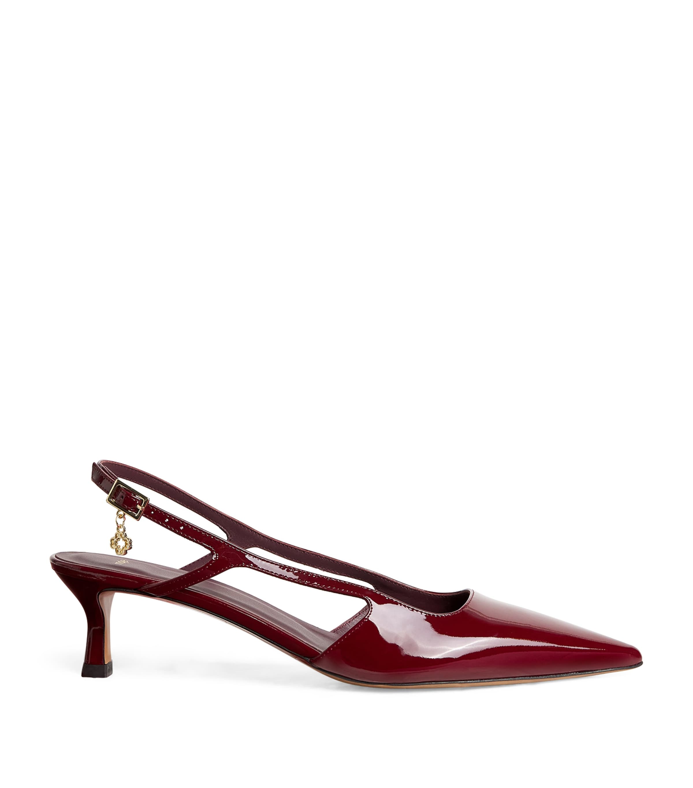 Patent Leather Slingback Pumps 70