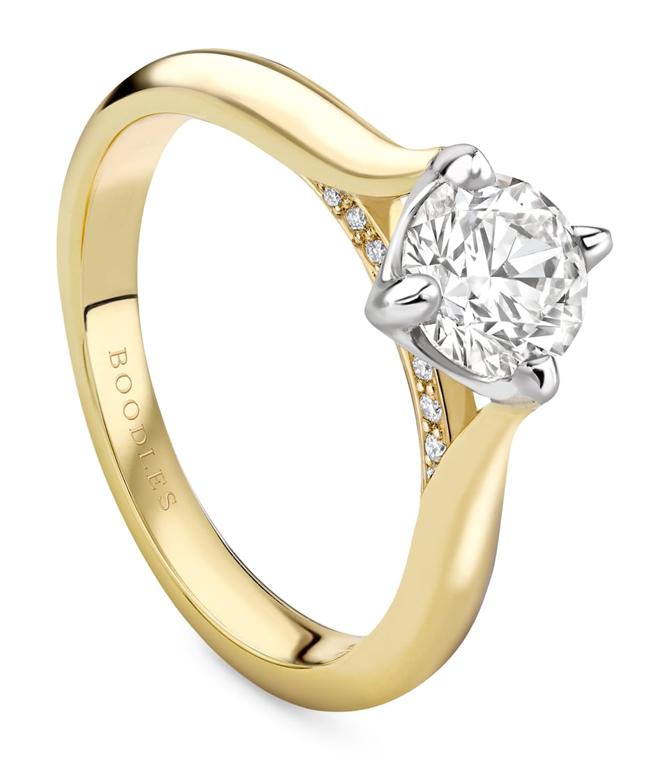 Boodles Yellow Gold and Diamond Brilliance Engagement Ring Carat Yellow Gold