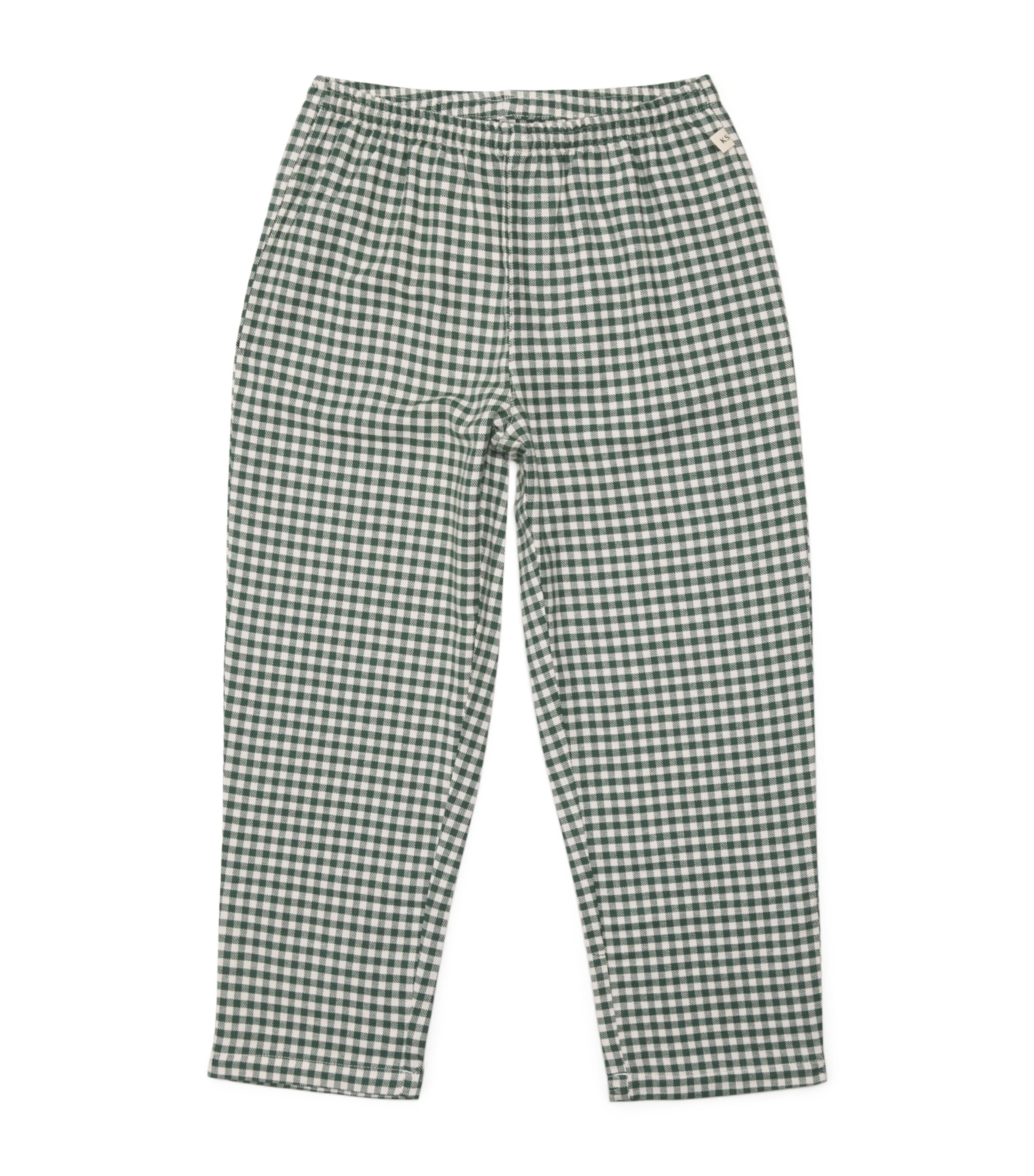 Organic Cotton Check Foret Trousers (5-10 Years)