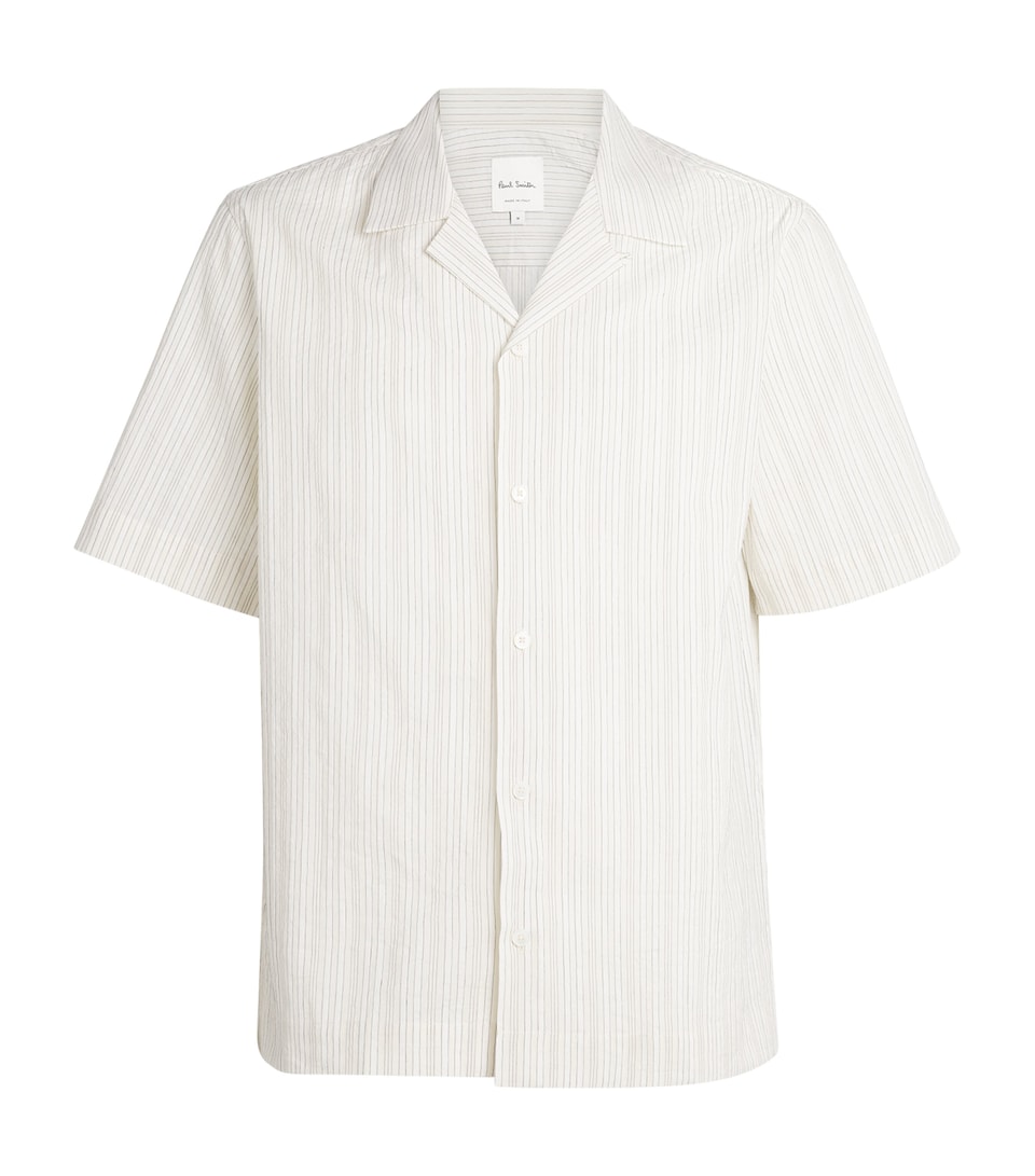 Cotton-Linen Stripe Shirt
