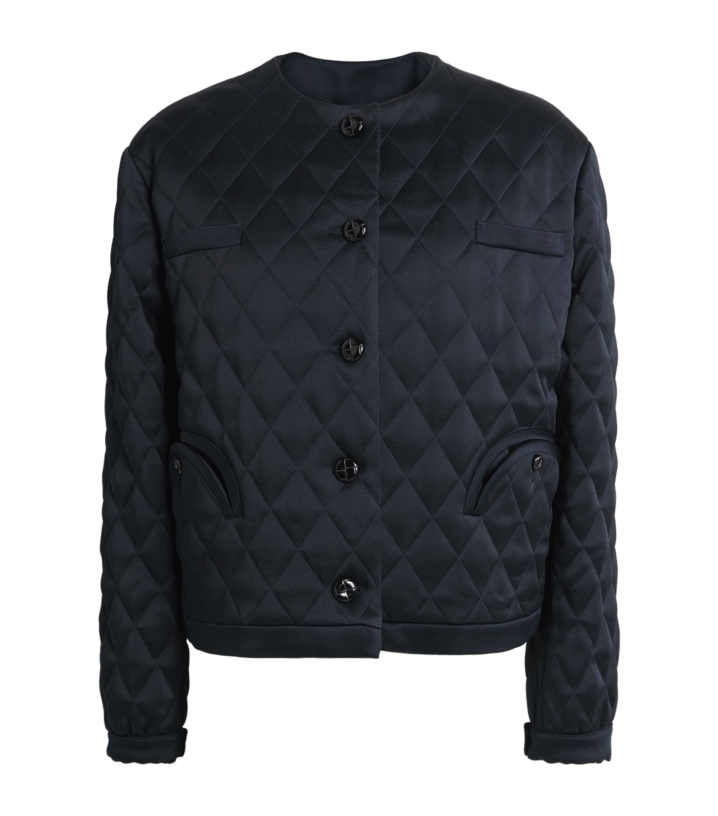 Quilted Gliss Cropped Jacket