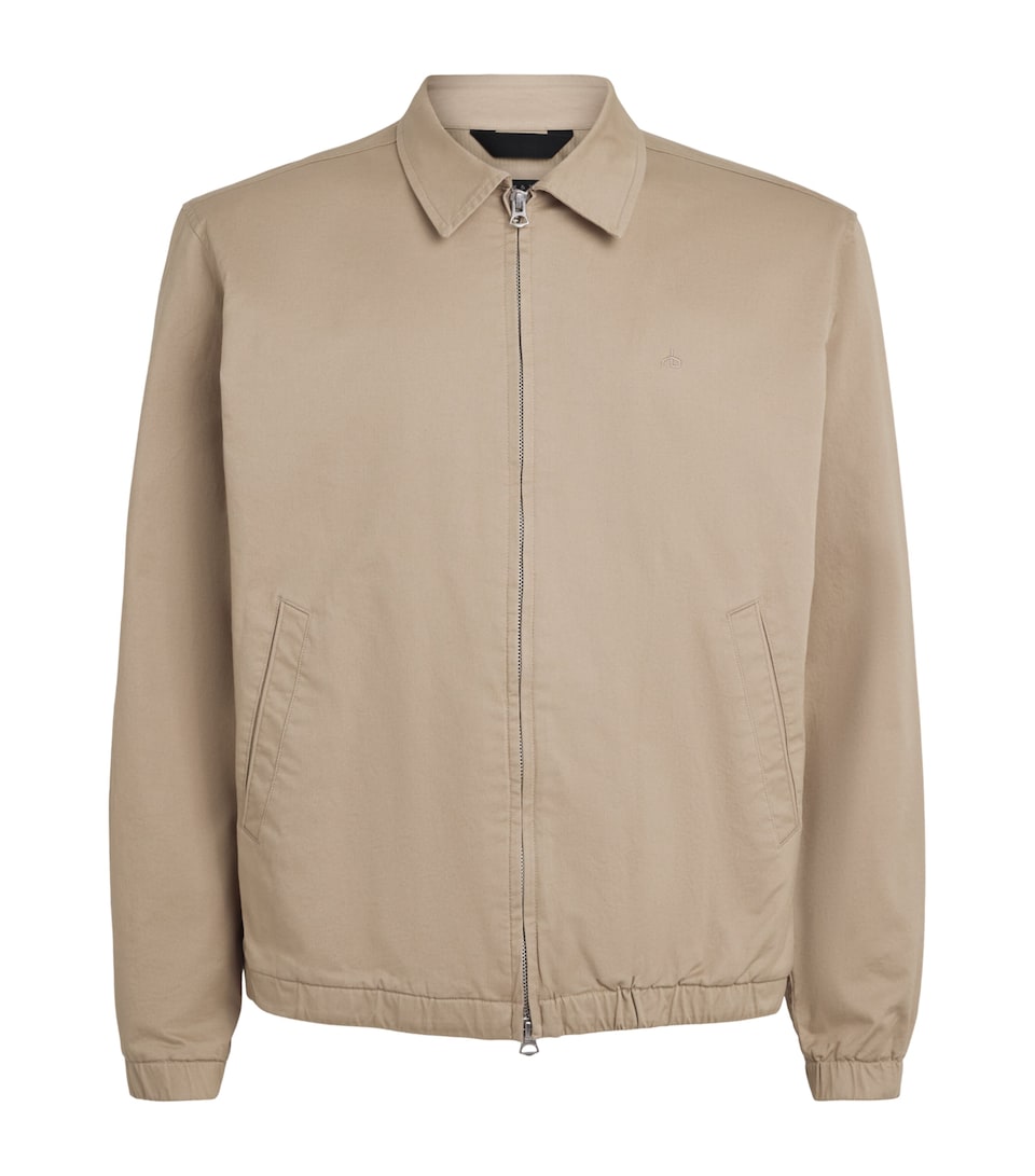 Rag & Bone Mens Stretch-Cotton Harrington Jacket Warm Taupe