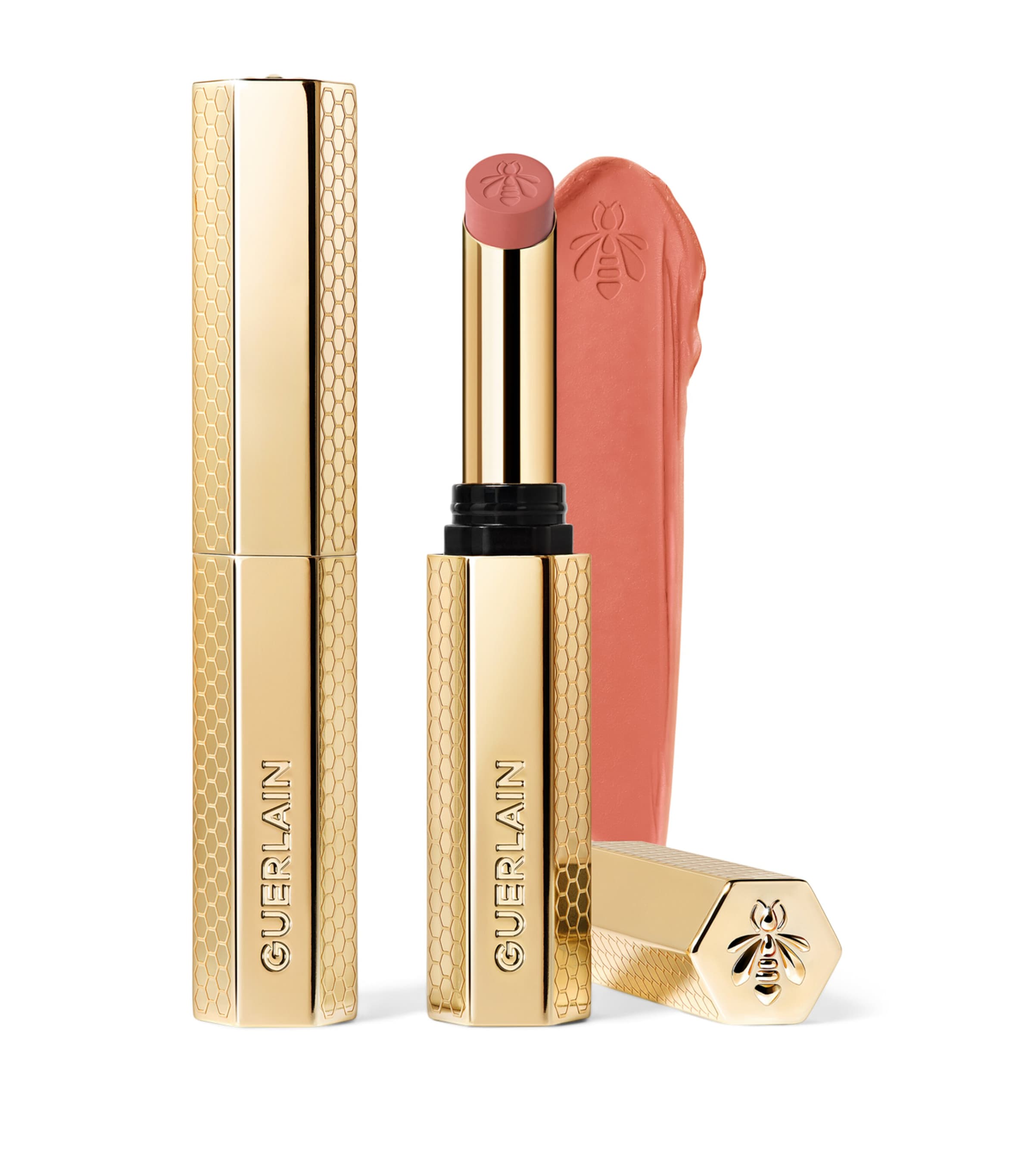 Guerlain KissKiss Honey-Infused Intense Lipstick Daisy Rose