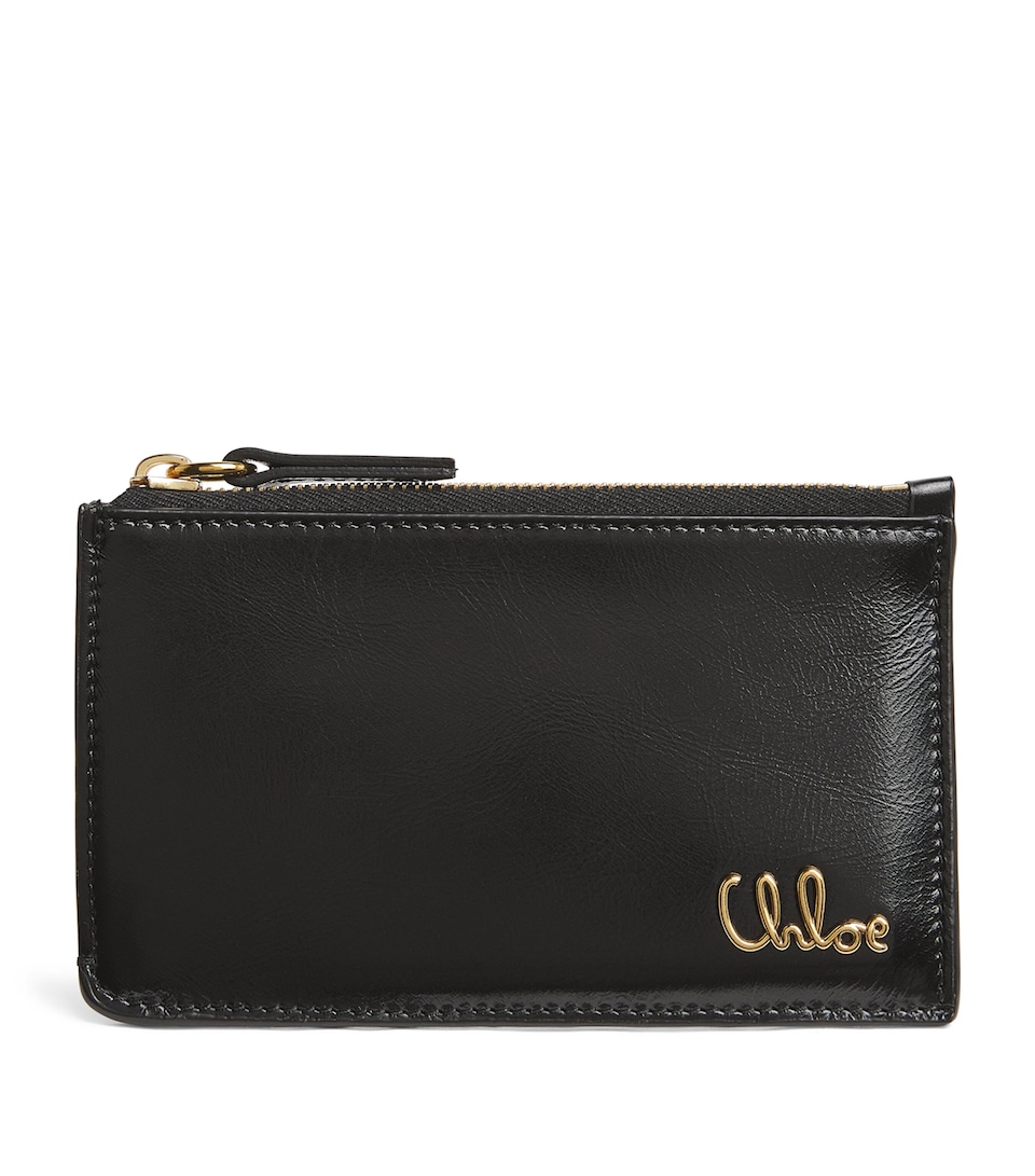 Small Calfskin Zipped Card Holder