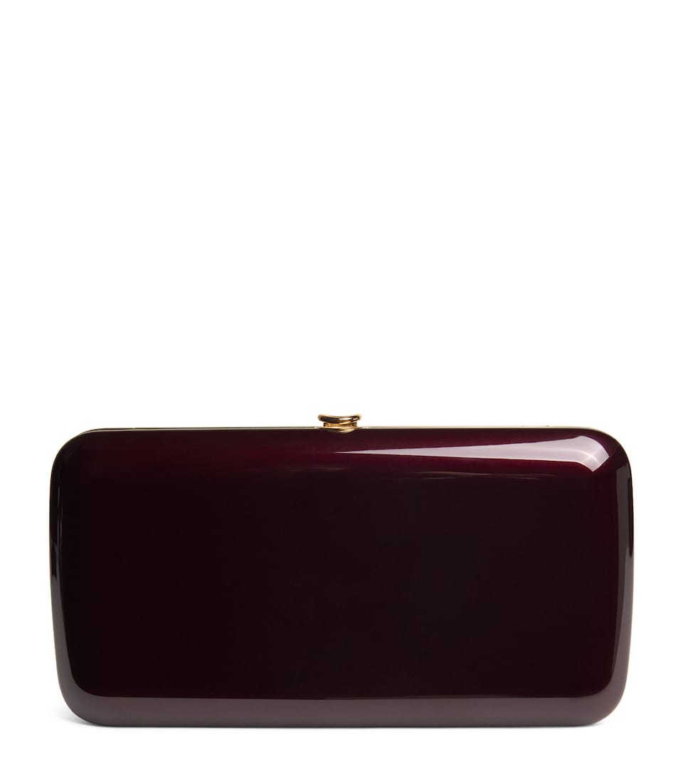 Jeffrey Levinson Mirrored Finley Clutch Bag Touring Malbec