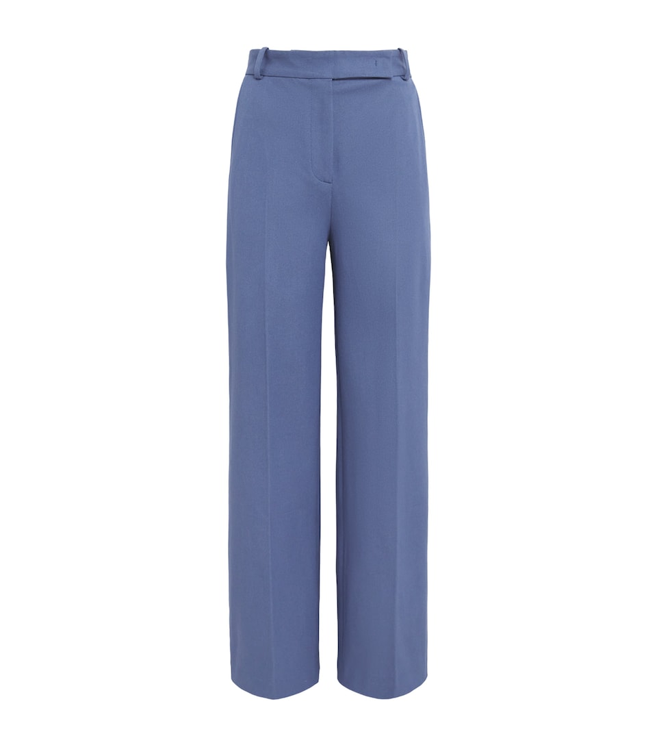 Joseph Womens Stretch-Gabardine Yukio Trousers Mineral