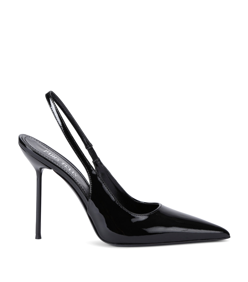 Patent Leather Lidia Slingback Pumps 105