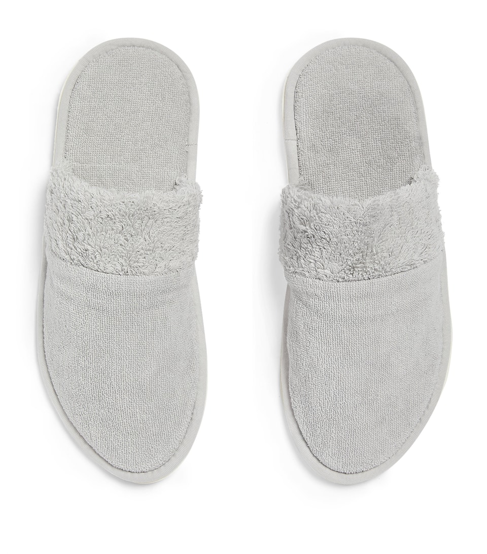 Abyss & Habidecor Egyptian Cotton Christine Slippers Platinum
