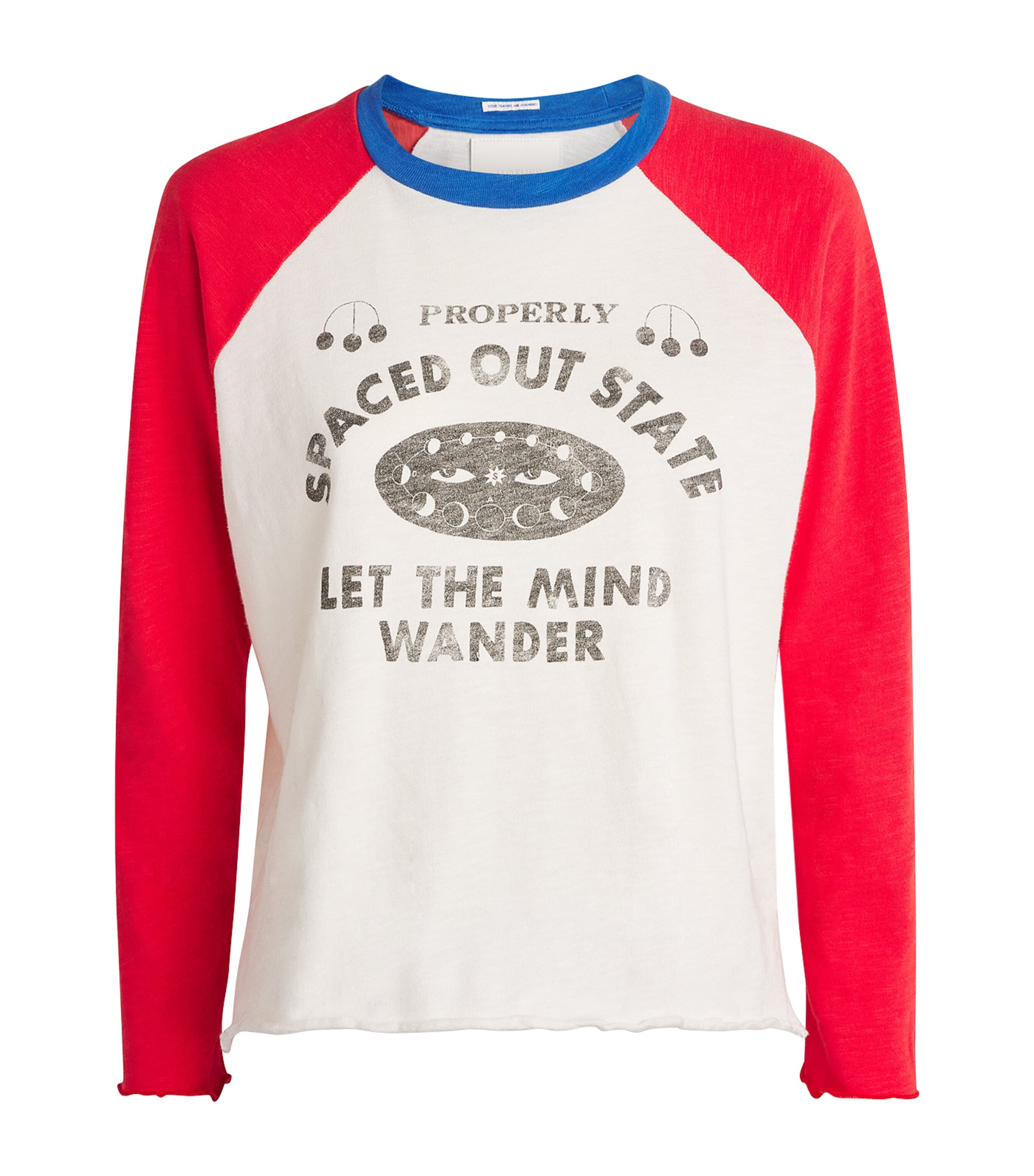 MOTHER Womens Cotton Spaced Out State T-Shirt Spaced Out