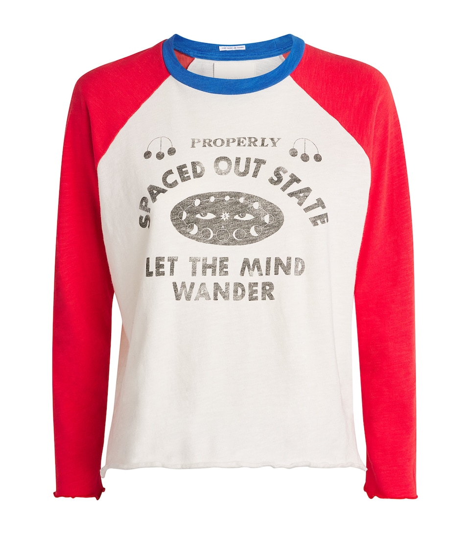 MOTHER Womens Cotton Spaced Out State T-Shirt Spaced Out