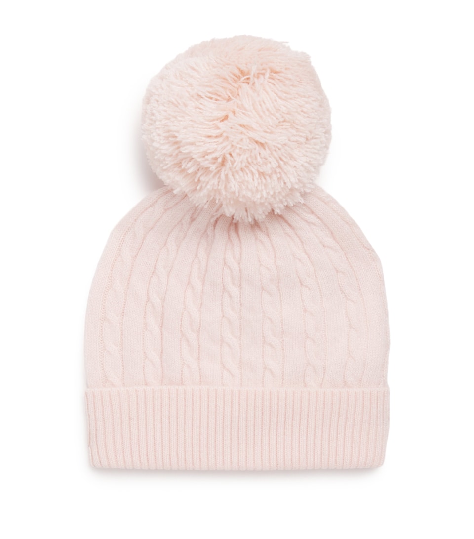 Cashmere Cable-Knit Beanie