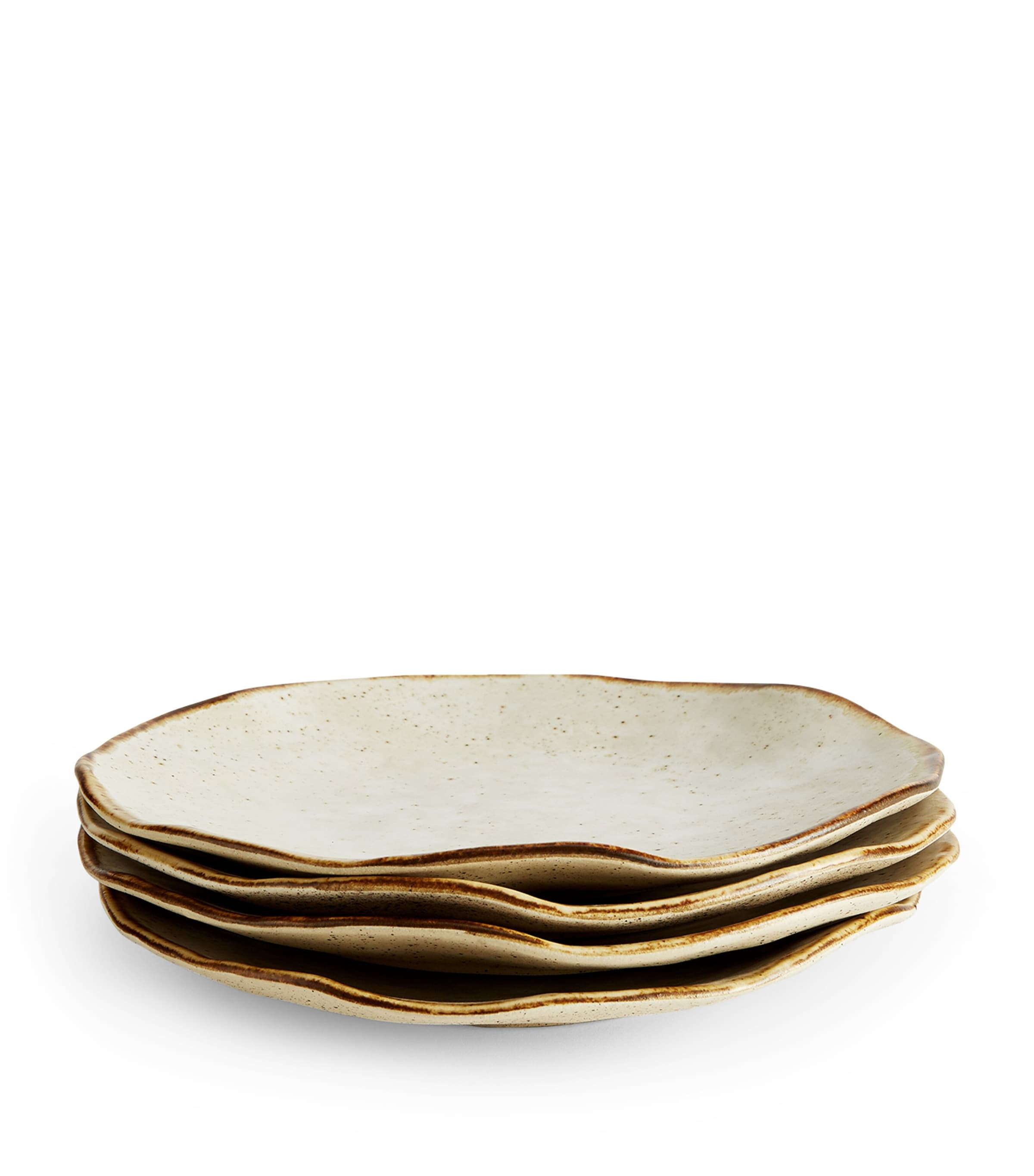 Soho Home Set of 4 Emden Side Plates (15cm) Neutral