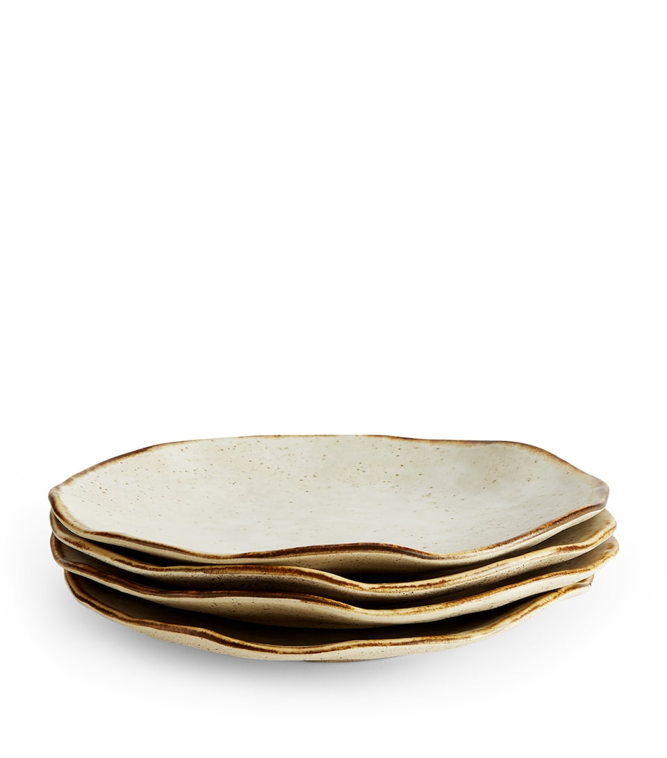 Soho Home Set of 4 Emden Side Plates (15cm) Neutral