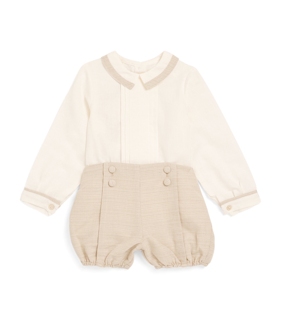 Linen Celebration Shirt and Shorts Set (12-18 Months)