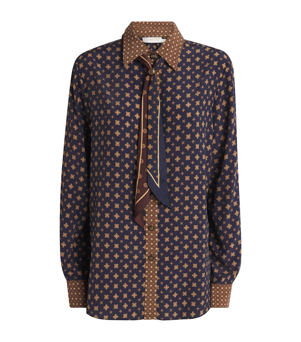 Zimmermann Womens Printed Shirt Multi Geo Print