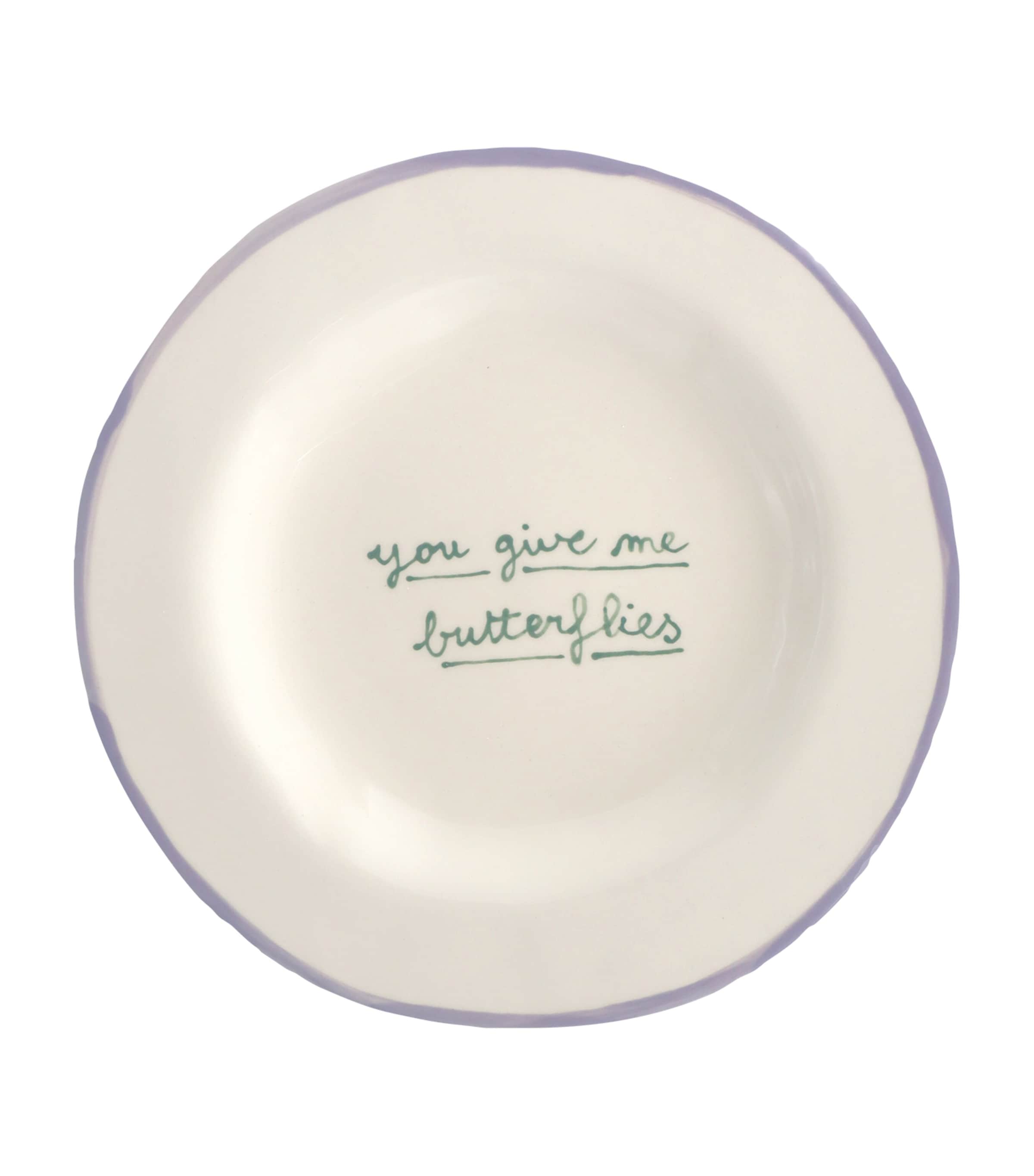 You Give Me Butterflies Dessert Plate (22cm)