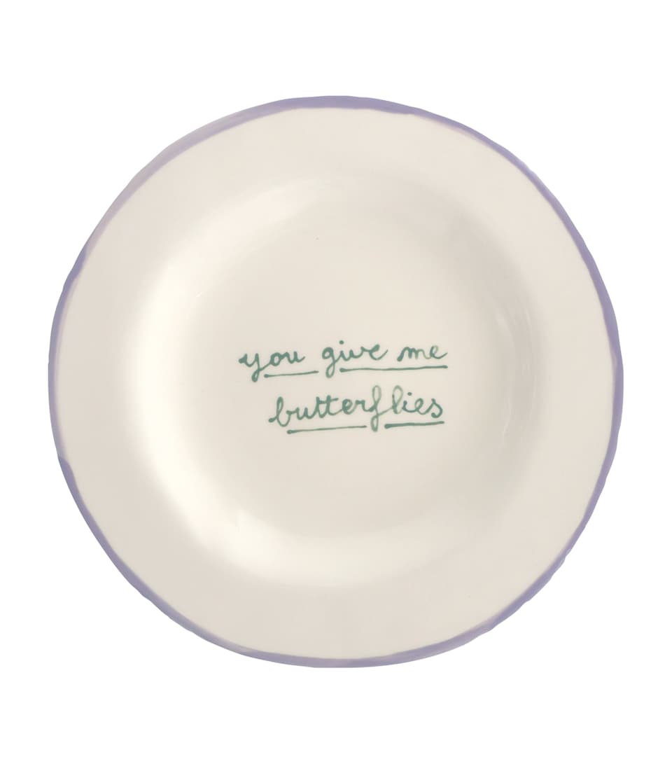 You Give Me Butterflies Dessert Plate (22cm)