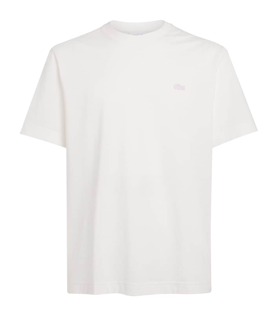 Lacoste Mens Pima Cotton Piqué T-Shirt White