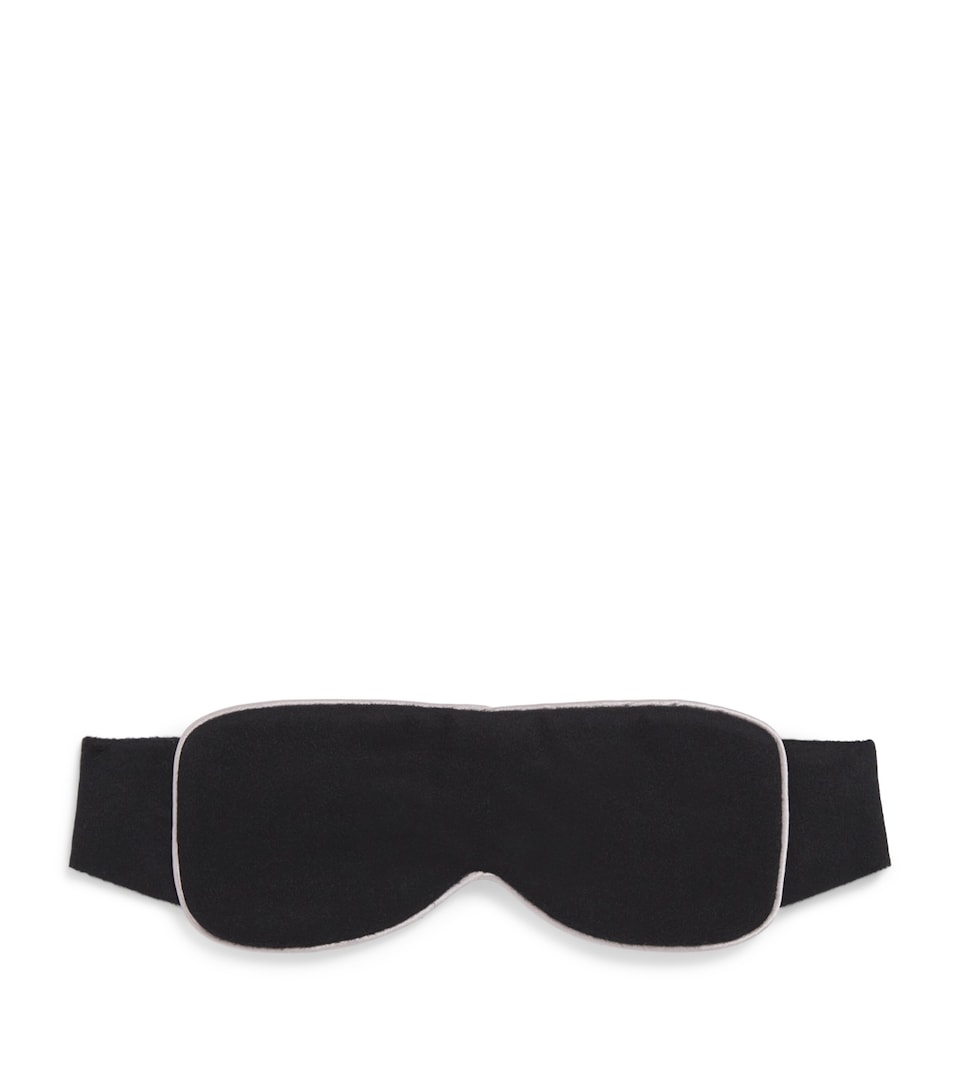 Daniel Hanson Mens Cashmere-Silk Eye Mask Black