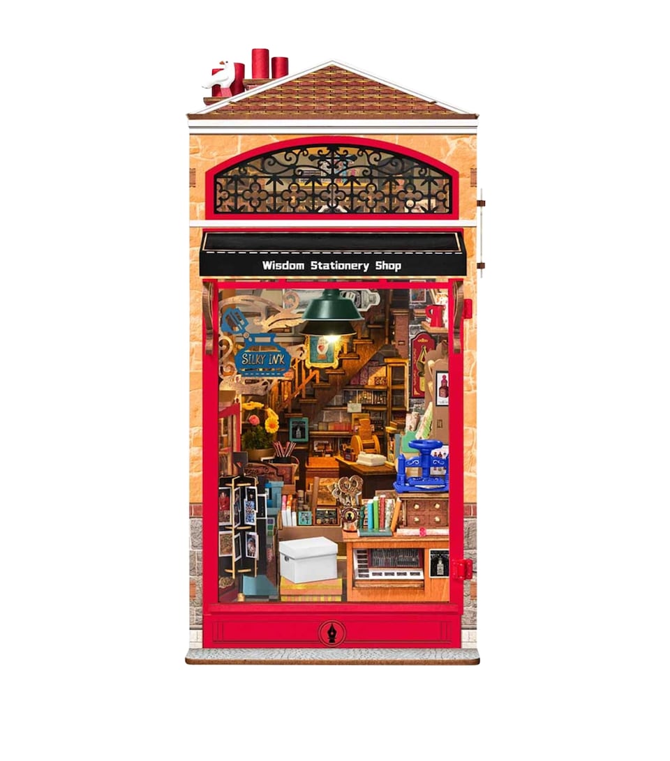 Robotime Rolife Wisdom Stationery Shop DIY Book Nook