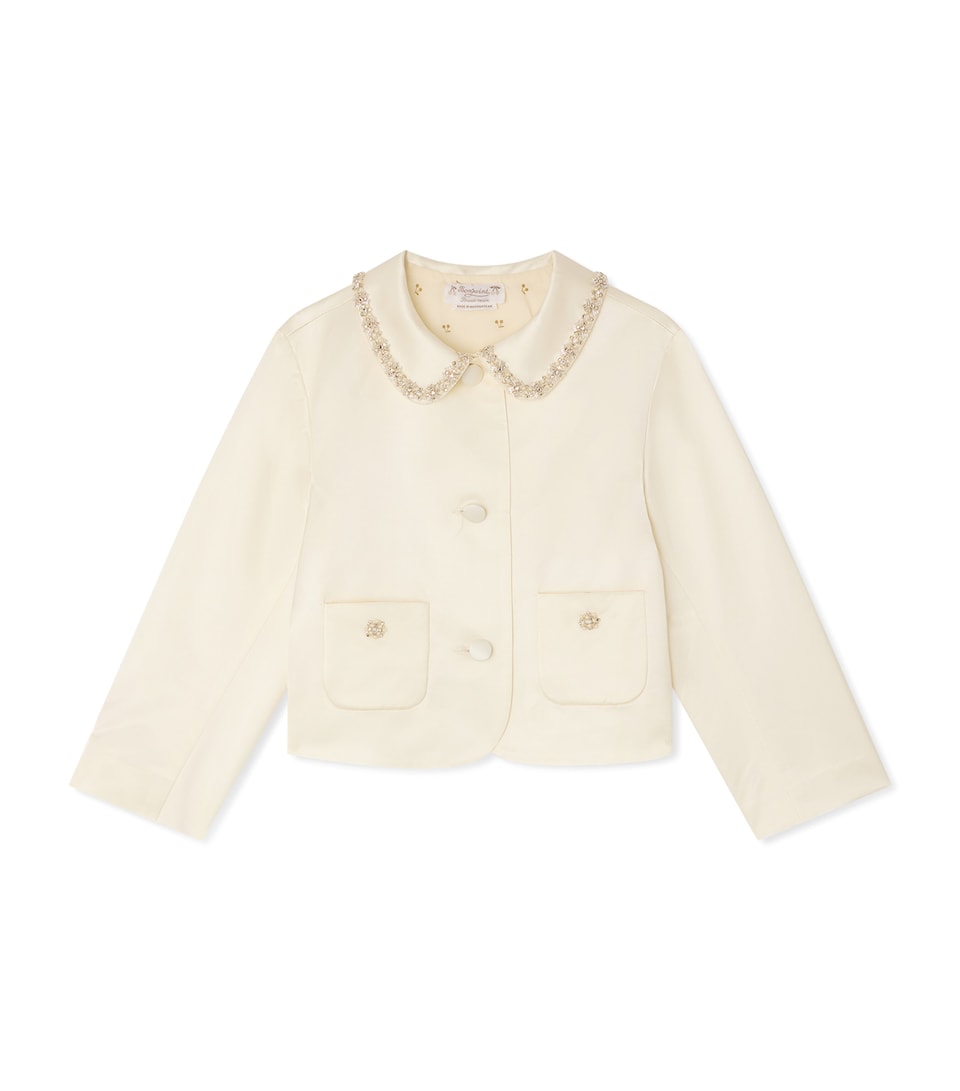 Twill Crystal-Embellished Jacket (10-14 Years)