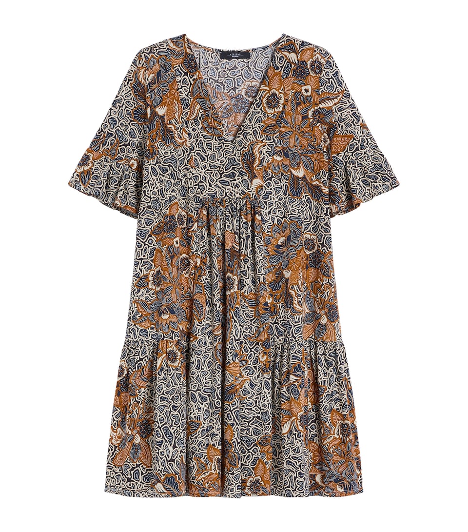 Cotton Printed Mini Dress