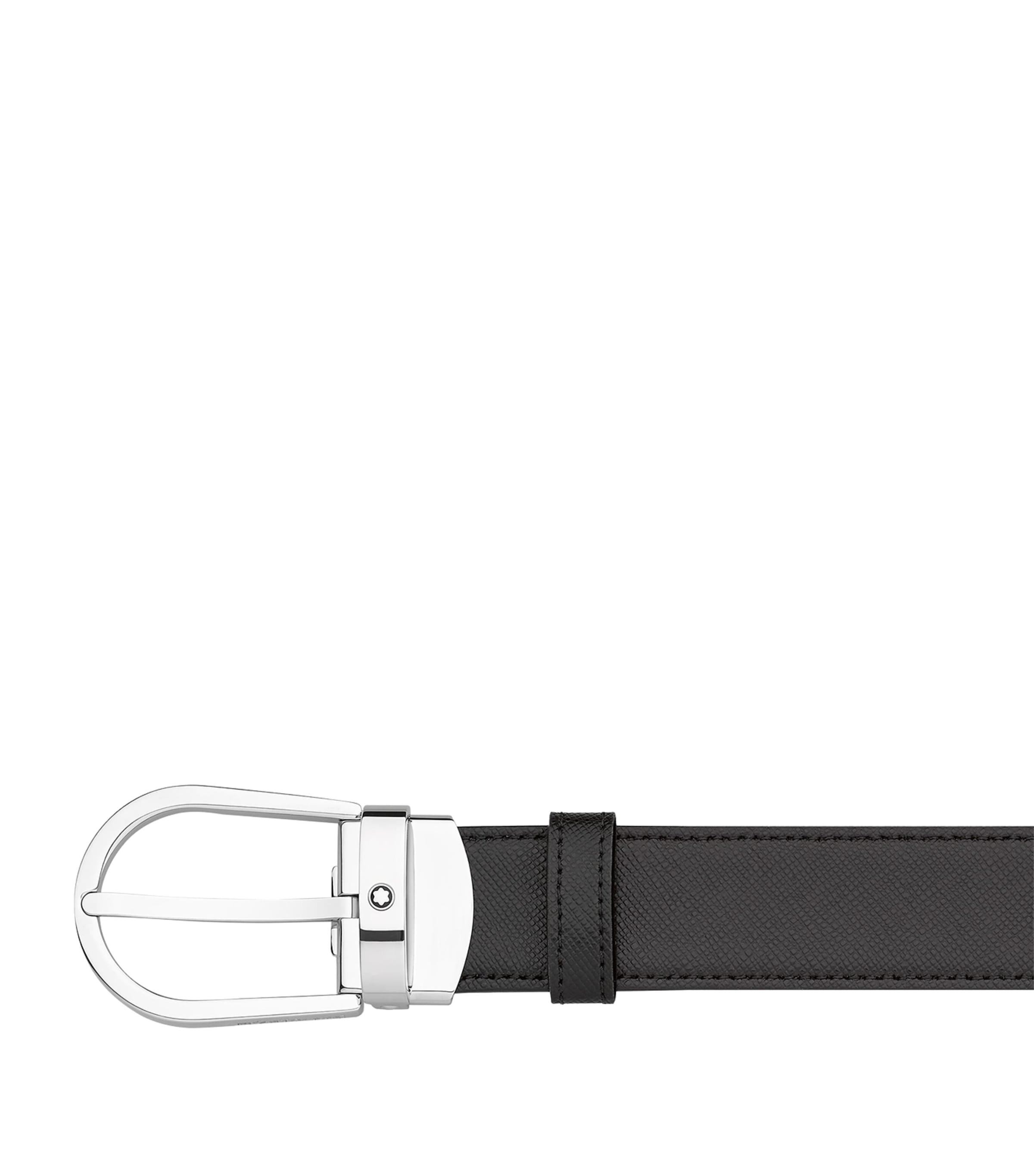 Montblanc Leather Horseshoe Belt