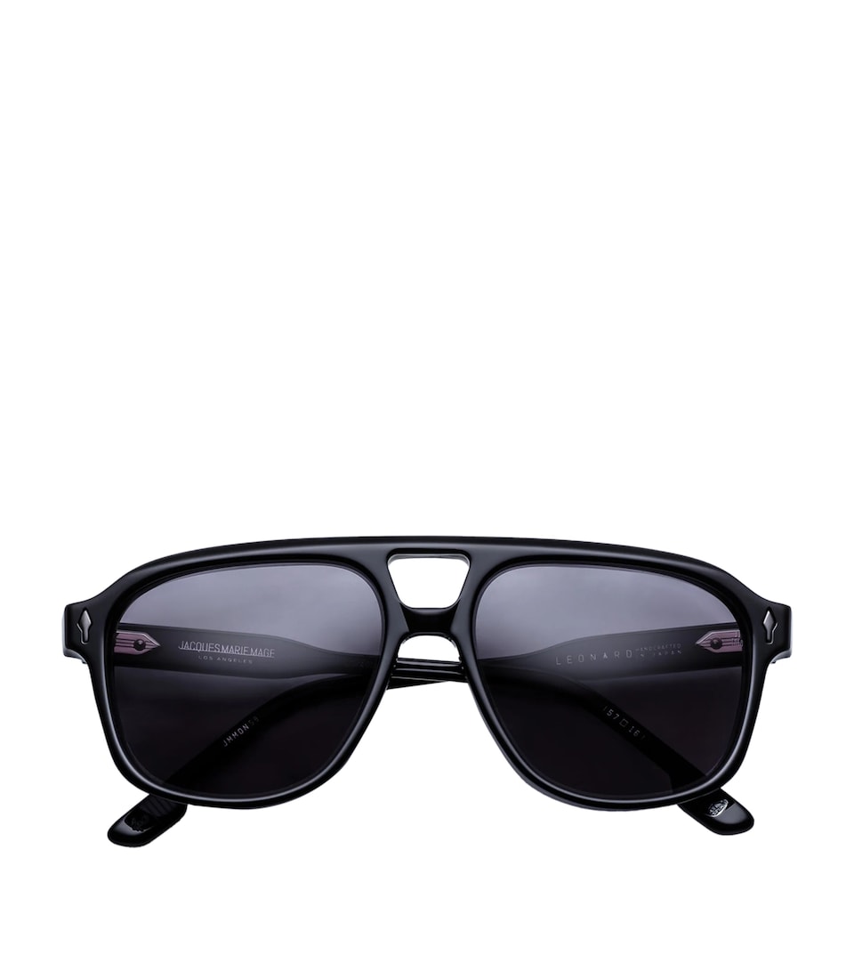 Jacques Marie Mage Leonard Navigator Sunglasses Raven