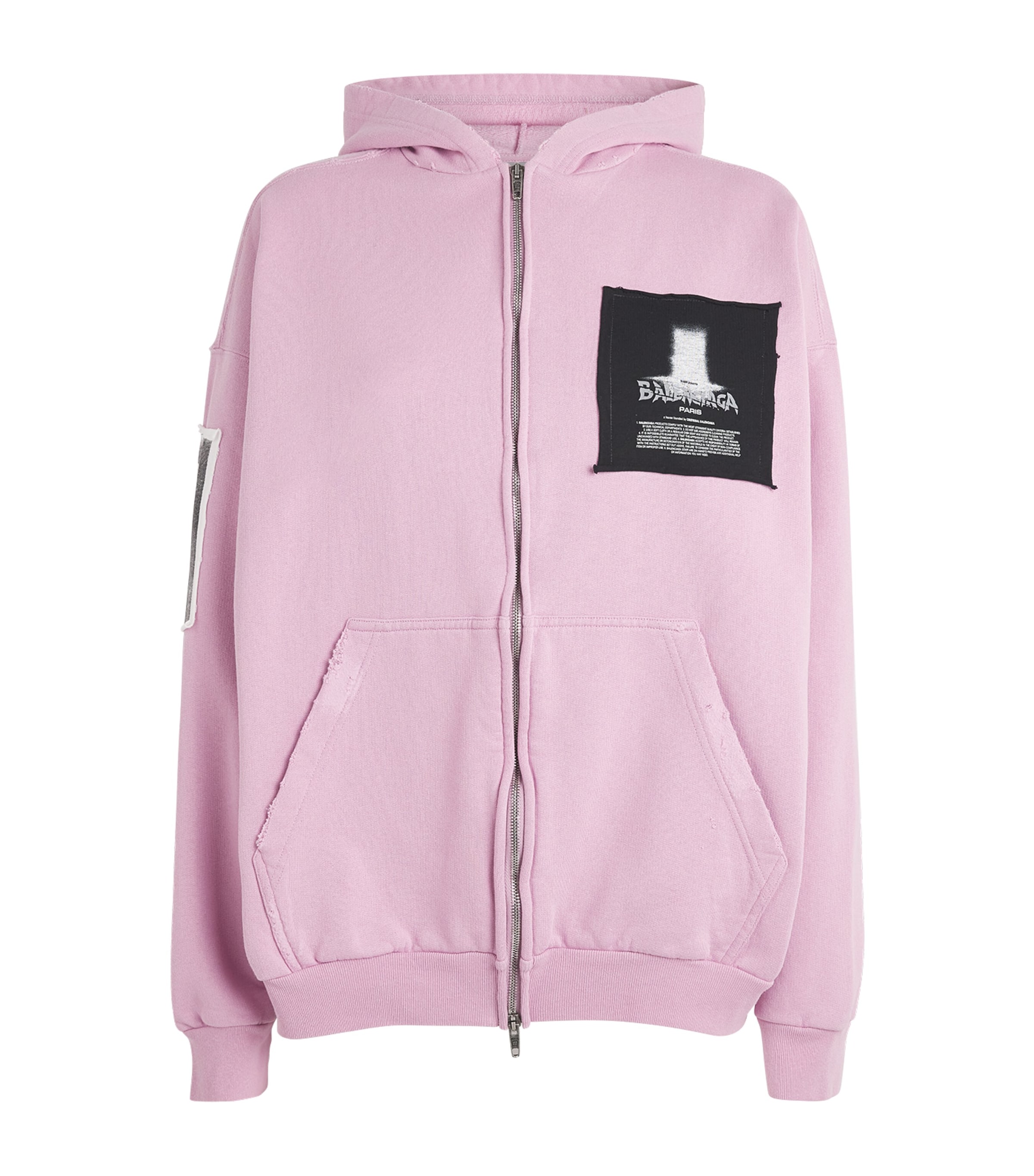 Balenciaga Womens Cotton Printed Hoodie