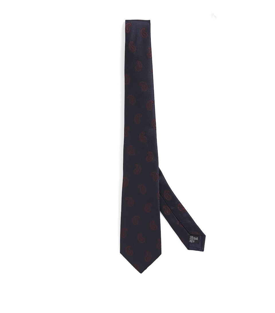 Giorgio Armani Silk Paisley Jacquard Tie