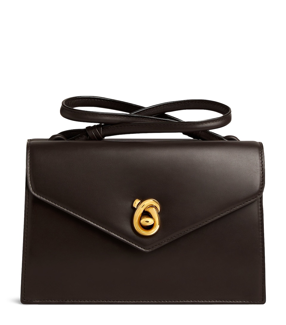 Leather Nodo Piano Top-Handle Bag