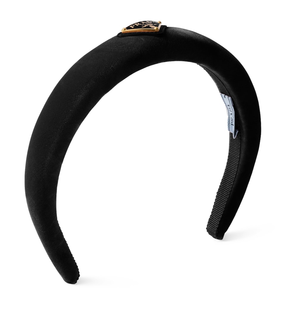 Prada Velvet Logo Headband